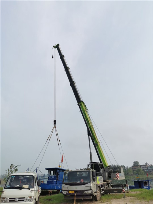 沙湾区桥梁建设吊装案例